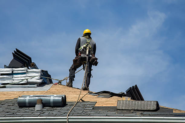 Professional Roof Replacement technician working in Grace, ID